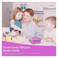 Premium Purple Silicone Butter Mould – with Lid