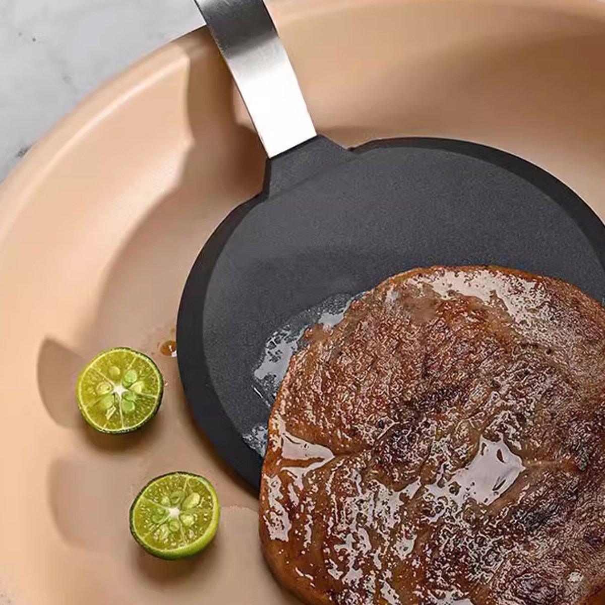 3PCS Silicone Spatula Kitchenware Set - Heat Resistant, Ergonomic Design, Black/Red