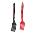 Premium Silicone Heat Resistant Cooking Forks – Red-Black 2 Pack