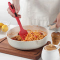 Premium Silicone Heat Resistant Cooking Forks – Red-Black 2 Pack