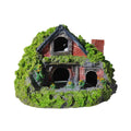 Premium Resin Grass House Aquarium Ornament Hideaway - A