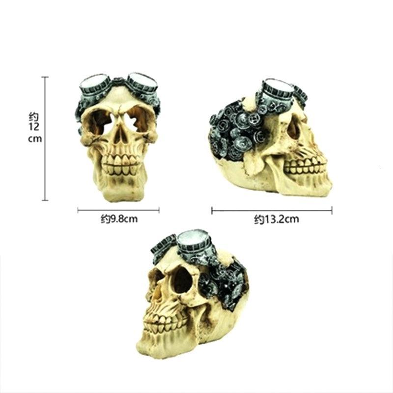 Premium Resin Skull Aquarium Ornament Decoration - Pirate
