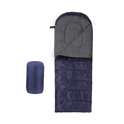 Single Sleeping Bag Outdoor Camping Hiking Thermal Warm Tent Travel Gear - Royal Blue