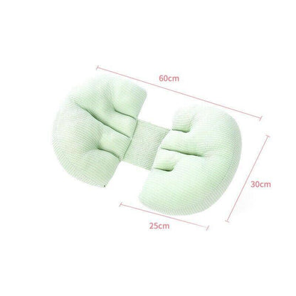 Adjustable Maternity Nursing Pillow Support Cushion for Pregnancy Sleep - Pink
