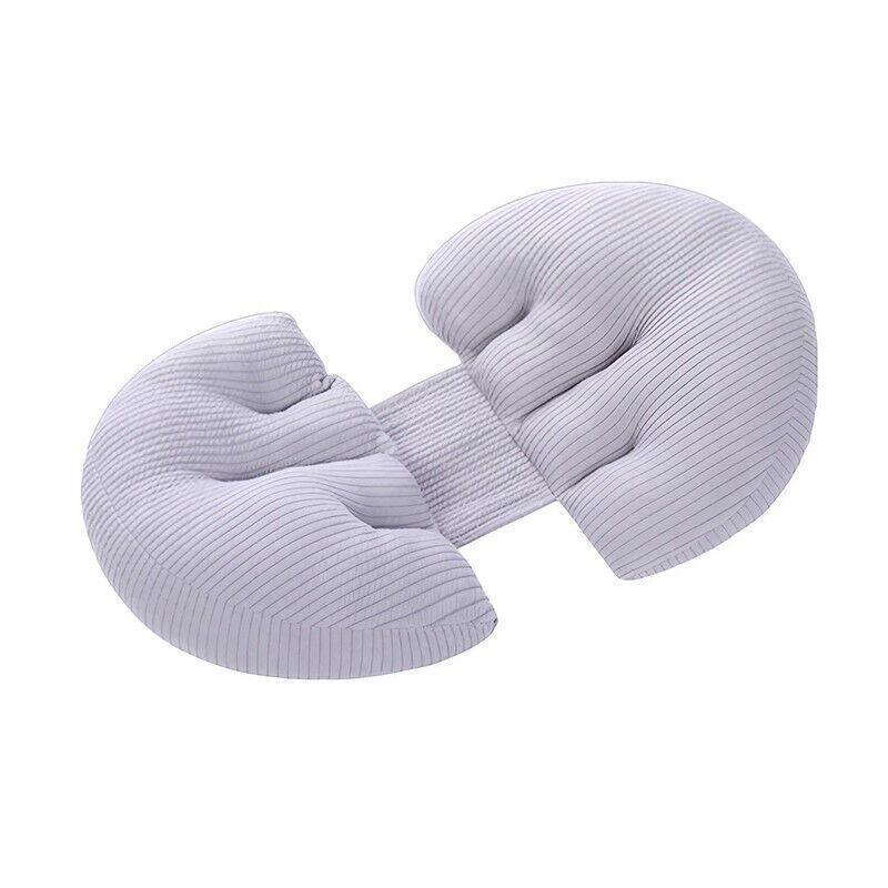 Adjustable Maternity Nursing Pillow Support Cushion for Pregnancy Sleep - Pink