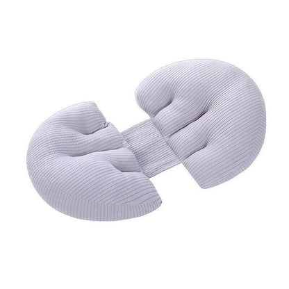 Adjustable Maternity Nursing Pillow Support Cushion for Pregnancy Sleep - Pink