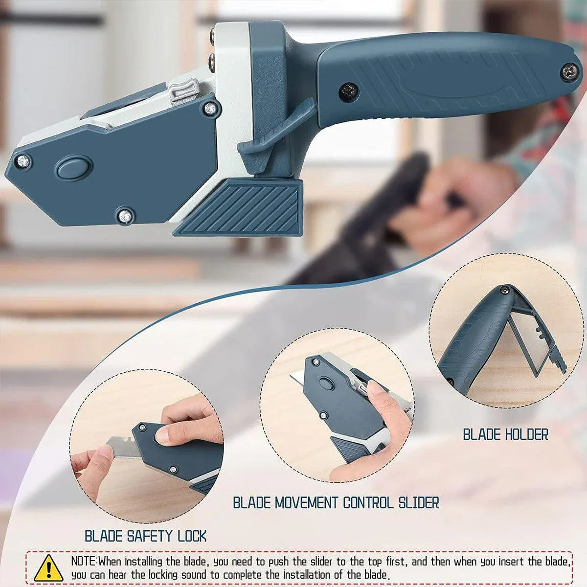 Premium Drywall Gypsum Board Cutter with 5m Tape Measure