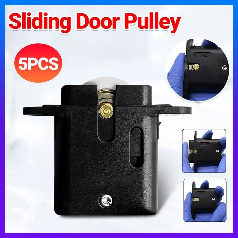 Premium Sliding Door Rollers – Black 5 Pack