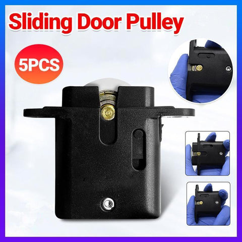 Premium Sliding Door Rollers – Black 5 Pack