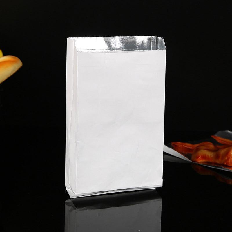 Aluminum Foil Lined Paper Bags, Greaseproof, 12*4*21.5, 500PCS