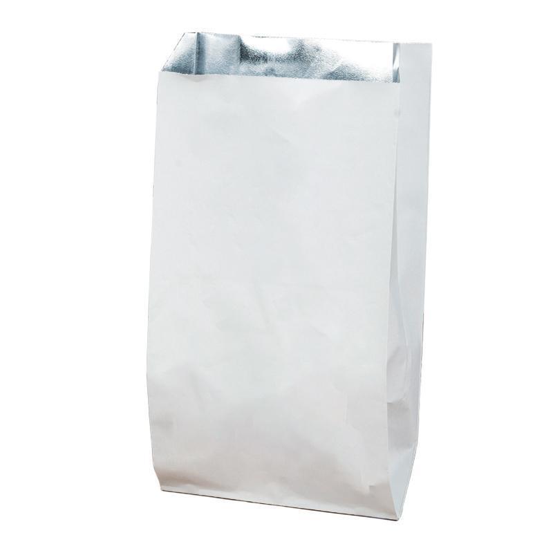 Aluminum Foil Lined Paper Bags, Greaseproof, 12*4*21.5, 500PCS
