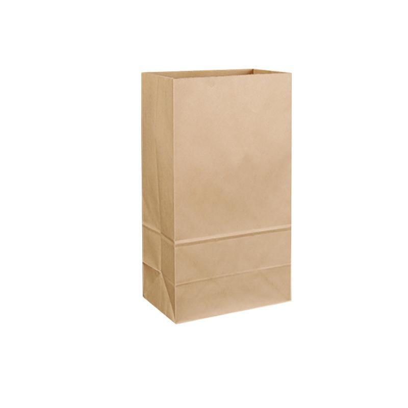 500PCS Kraft Food Paper Bags Brown Flat Bottom Lunch Bags Party Favour Bag - 500PCS-18*11*30CM - SuperSaverAU - view 3
