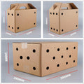 Premium Disposable Cardboard Pet Carriers 10pcs - 38 x 28 x 24cm