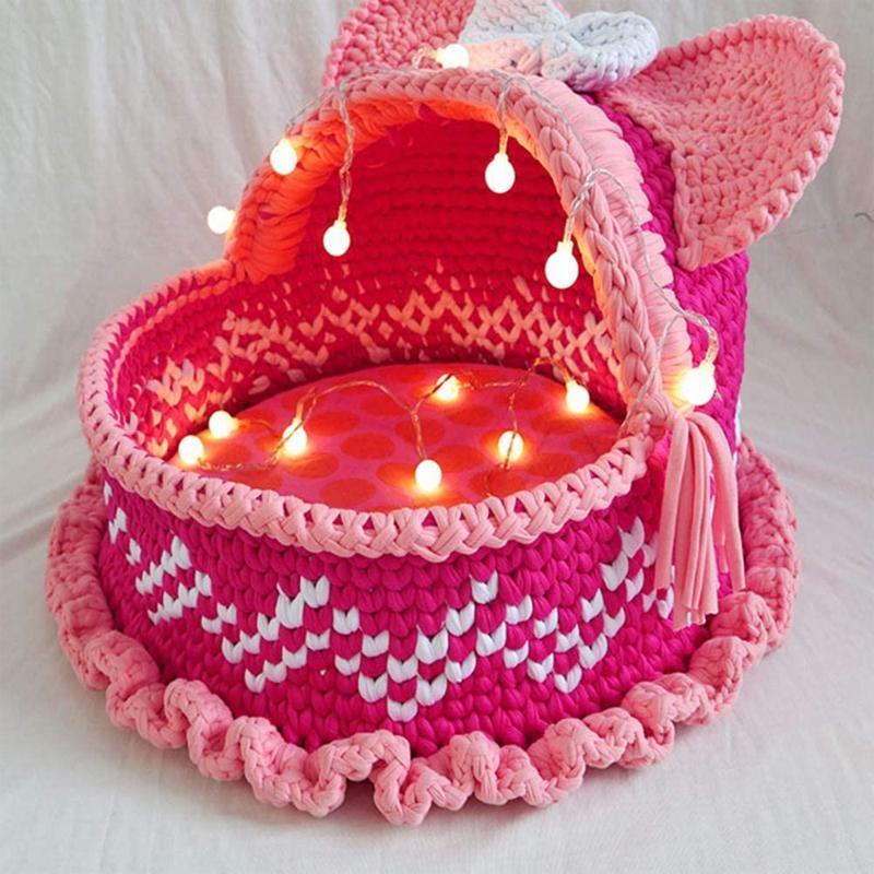 Chunky Arm Wool Yarn 400g, Soft Hand Washable Knitted Yarn for DIY Projects - Light Pink