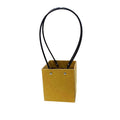 25x Kraft Paper Bag Flowers Waterproof Bouquet Basket Gift Box With Handle - 25PCS-Sq Small - SuperSaverAU - view 5