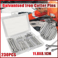 Premium 230 Piece Galvanised Cotter Pin Assortment Set
