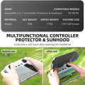 Premium 2 in 1 DJI RC Remote Screen Protector Sun Hood