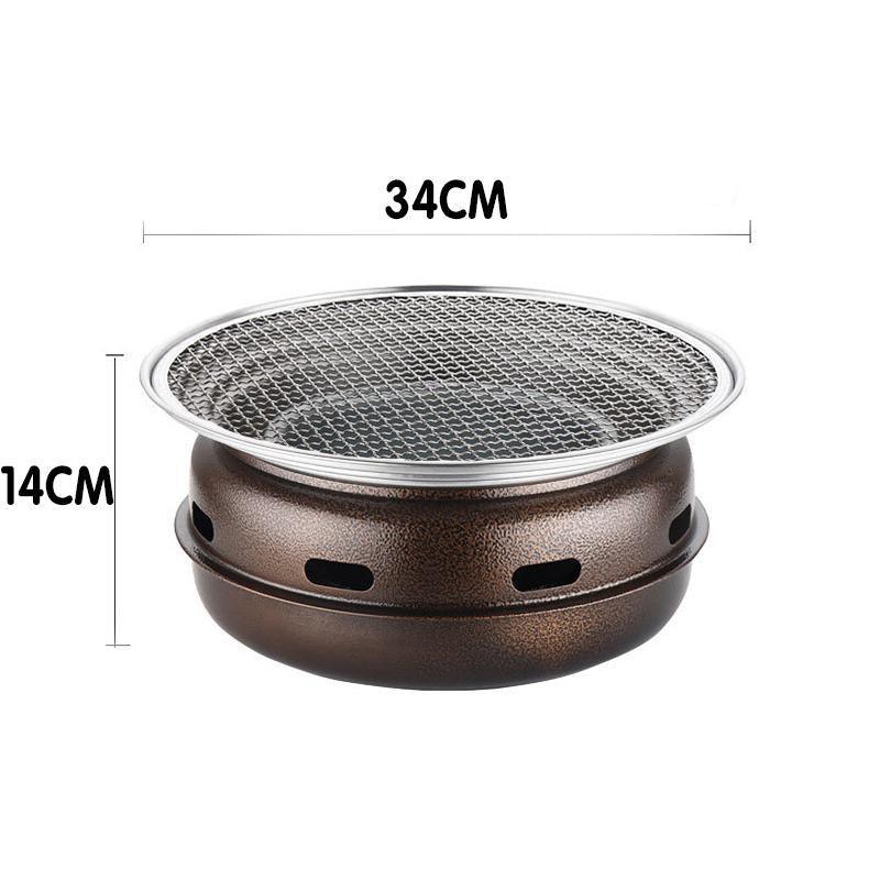 Premium Multifunctional Charcoal Korean BBQ Grill Set – 34cm