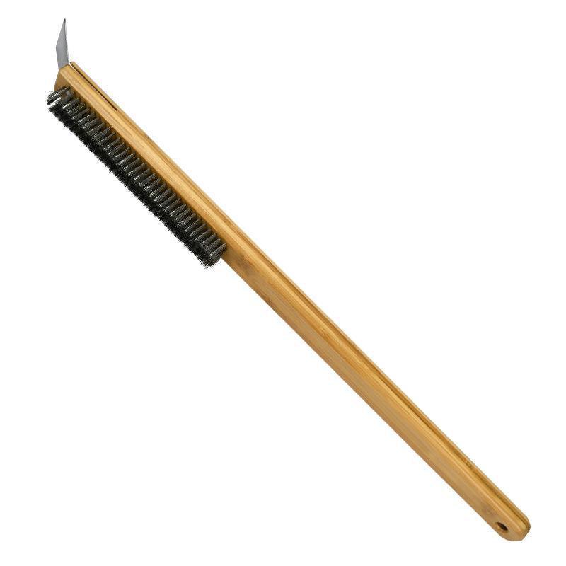 Premium Pizza Oven Brush with Scraper – 57.5cm