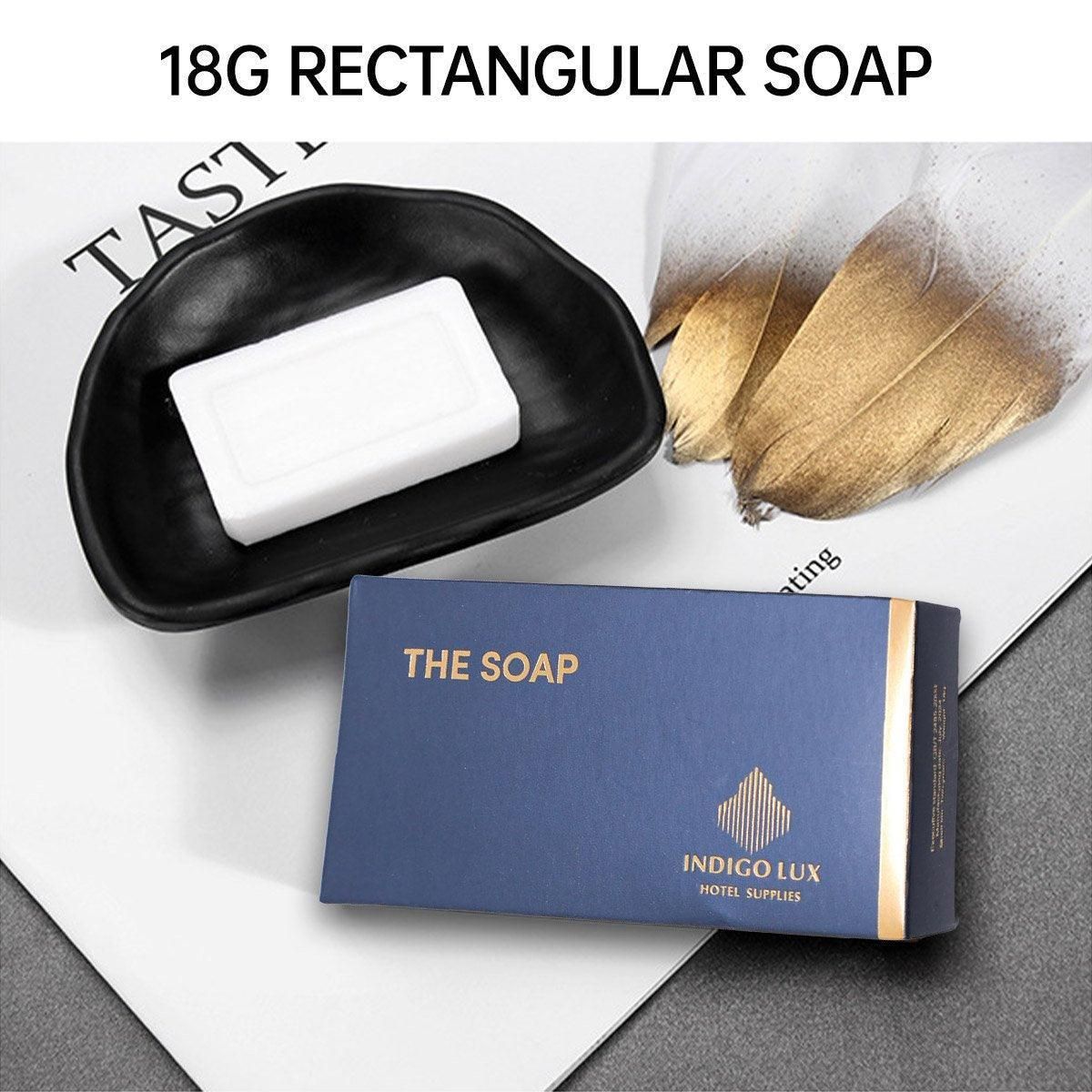 Premium 50pcs Round White Hotel Guest Soap Bars 14g Individually Wrapped