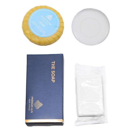 50pk Hospitality Hotel Soap Bars for Guesthouse & Airbnb - Individually Wrapped White - SuperSaverAU - view 2