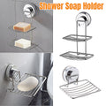 Premium Shower Soap Holder - Stainless Steel Suction Cup Bathroom Basket - Double Layer - SuperSaverAU - view 1