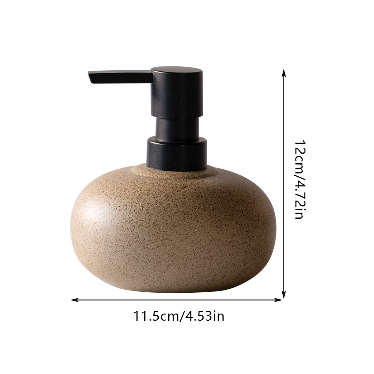 Premium Ceramic Pump Bottle – Matte Black Pump