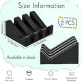 Premium 2 Pack White Silicone Soap Dish Holder Non Slip Draining Tray