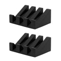 Premium 2 Pack White Silicone Soap Dish Holder Non Slip Draining Tray