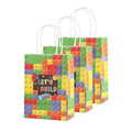 30PCS Fashion Ball Kraft Paper Gift Bag Festivals gift tote bag Party Favor Bag - Soccer-30pcs - SuperSaverAU - view 4