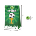 Fashion Football Sport Gift Bags Green Kraft Paper Sticker Set Party Favor Bags - 2sets-LB018 - SuperSaverAU - view 3