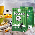 Fashion Football Sport Gift Bags Green Kraft Paper Sticker Set Party Favor Bags - 2sets-LB153 - SuperSaverAU - view 3
