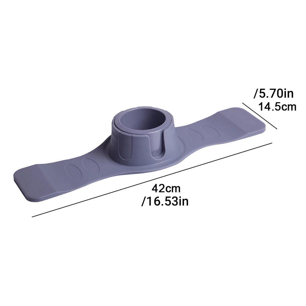 Premium Grey Silicone Couch Armrest Cup Holder Tray