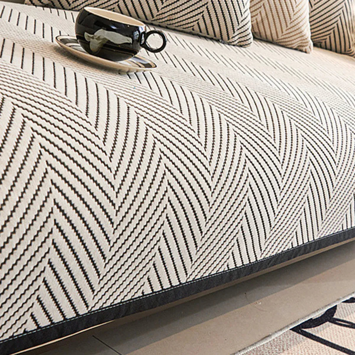 Premium 70x150cm Non Slip Sofa Cushion Cover Couch Protector Seat Slipcover Pad
