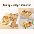 Premium Bamboo Foldable Sofa Armrest Tray Organiser 45.7x33.5cm