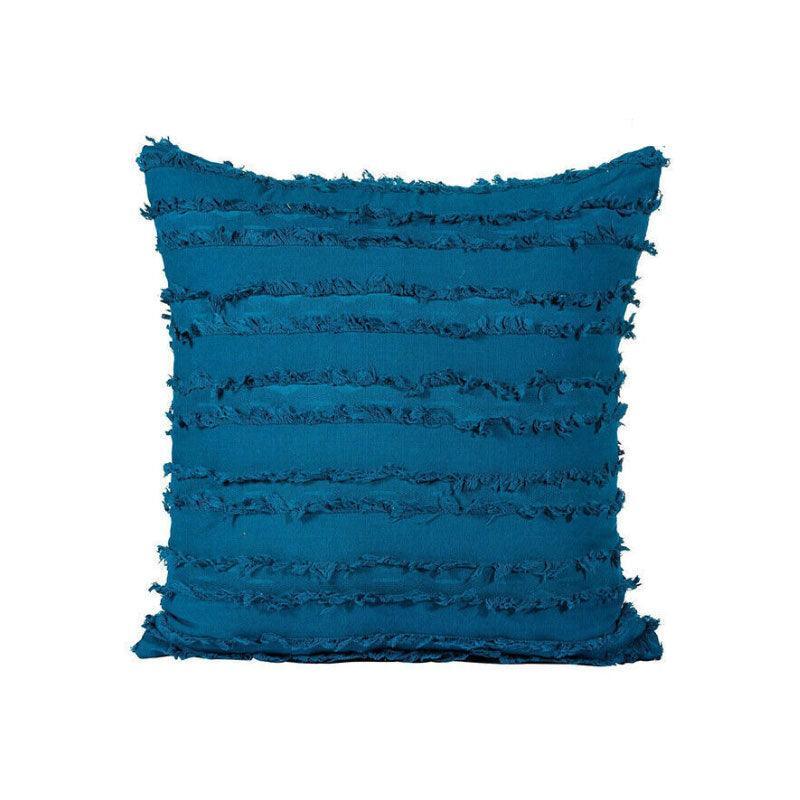 Premium Boho Tassel Fringe Cushion Cover – Black 45 x 45cm