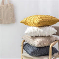 Premium Boho Tassel Fringe Cushion Cover – Green 45 x 45cm