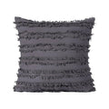 Premium Boho Tassel Fringe Cushion Cover – Grey 45 x 45cm