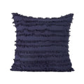 Premium Boho Tassel Fringe Cushion Cover – Navy 45 x 45cm