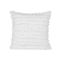 Premium Boho Tassel Fringe Cushion Cover – White 45 x 45cm