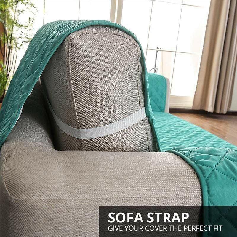 Premium Pet Sofa Protector Cover 190x195cm - Beige, Quilted & Water Repellent