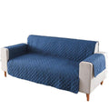 Premium 130x195cm Blue Quilted Pet Sofa Protector Couch Cover 2 Seater Machine Washable