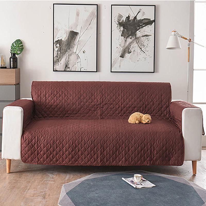 Premium 190x195cm Blue Quilted Pet Sofa Protector Couch Cover 3 Seater Machine Washable