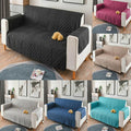 Premium 190x195cm Blue Quilted Pet Sofa Protector Couch Cover 3 Seater Machine Washable