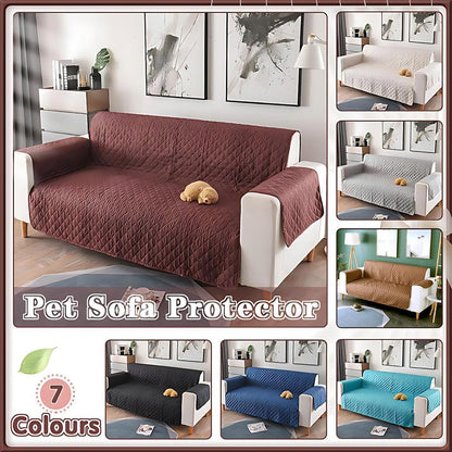 Quilted Pet Sofa Protector Cover - 130X195cm - Lake Blue