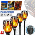 Premium Solar Flickering Flame Torch Lights – 4 Pack