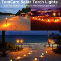 Premium Solar Flickering Flame Torch Lights – 4 Pack