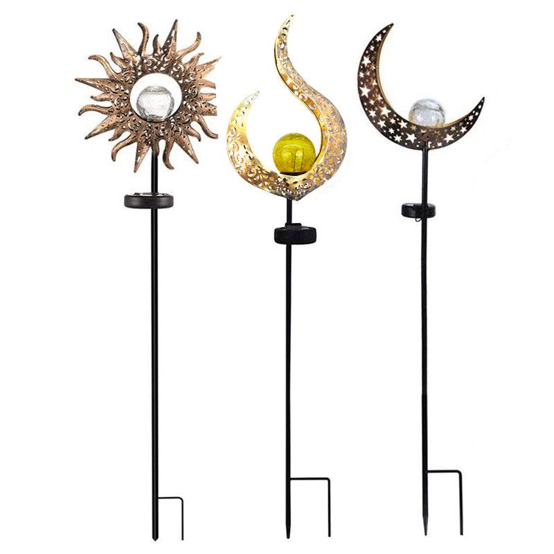 Solar Lights LED Garden Decor Outdoor Path Lights Lawn Light Lantern Lamp - 1X Flame