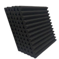 Premium 12PCS Acoustic Foam Soundproofing Panels 30x30cm Black