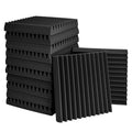 Premium 12PCS Acoustic Foam Soundproofing Panels 30x30cm Black